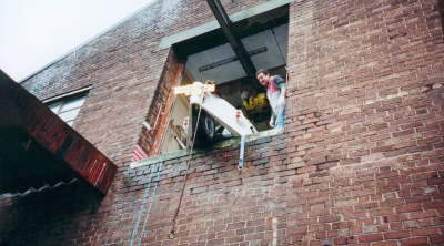 Leighton going into wall